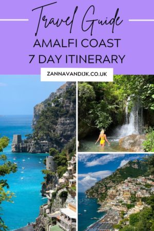 Amalfi coast itinerary - cover to use for pinterest link