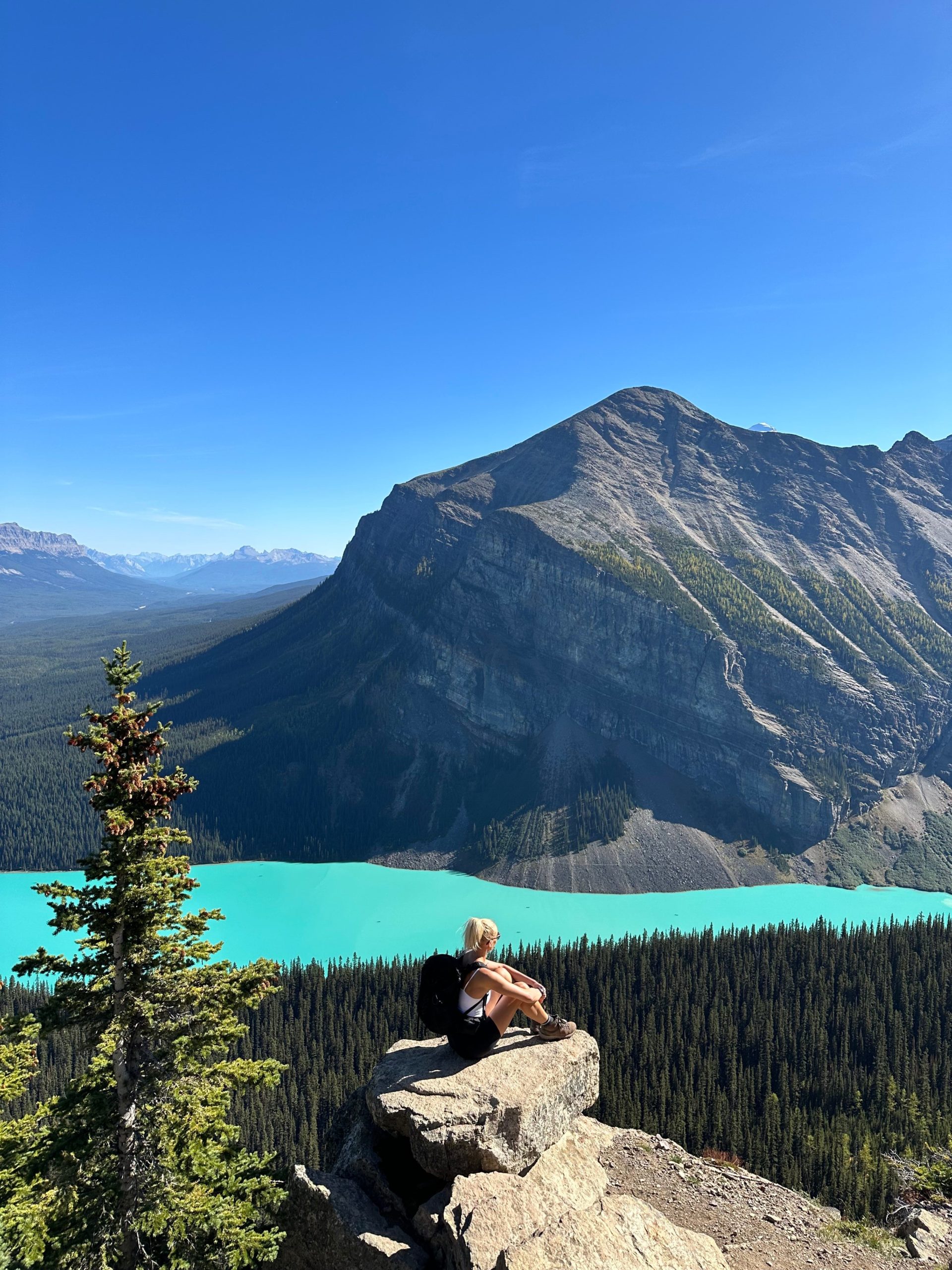 Little Beehive Lookout at Lake Moraine in the Rockies, Canada - Canada Road Trip Itinerary