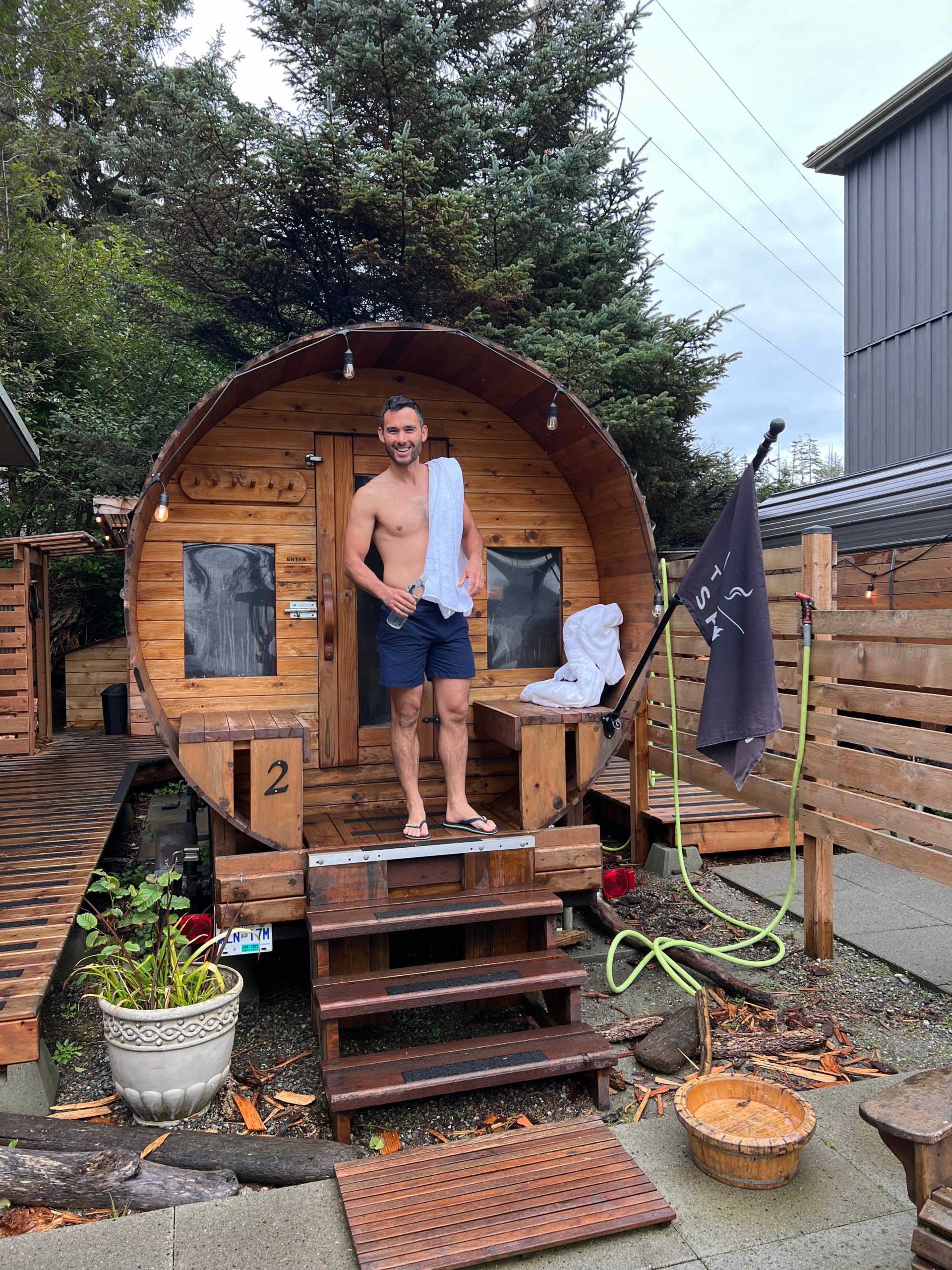 Tuff City Sauna in Tofino, Vancouver Island